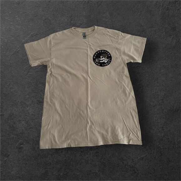 Make Coffe And Thrift Reseller Thrifter T-Shirt Men Size Medium Heavy 100%Cotton - Picture 2 of 4